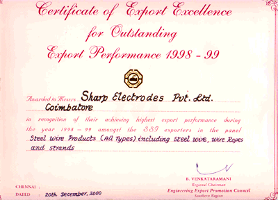 EEPC Award 1998 – 99